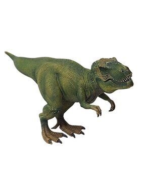 Schleich Tyrannosaurus Rex T-Rex 2011 Dinosaur Figure Moving Jaw Green 6"